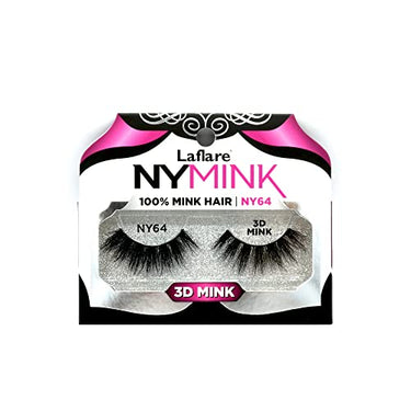Laflare NYMink 3D Mink Lashes – NY64 - ANNS BEAUTY SUPPLY